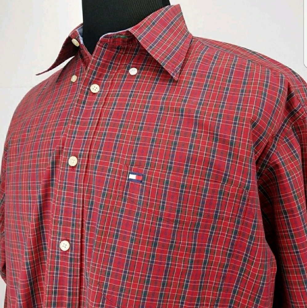 Tommy Hilfiger Long Sleeve Classic  Plaid Shirt